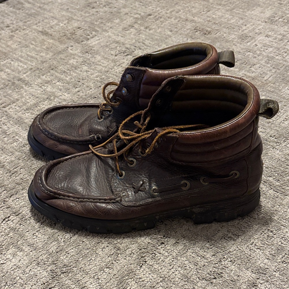 Polo by Ralph Lauren Dark Brown Leather Boots
